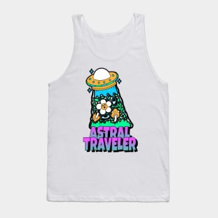 Astral Traveler Space Ship Shrooms Tank Top